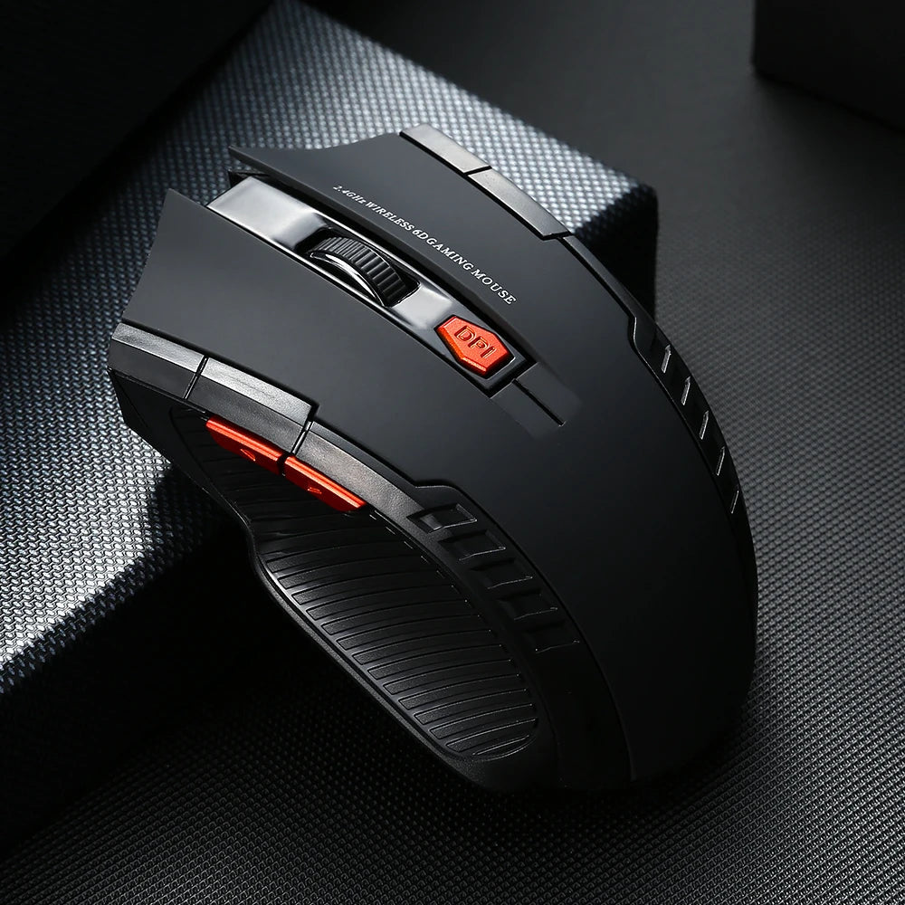 2.4G Wireless Mouse 1600DPI Optical Mouse Gamer for Computer 6 Buttons Wireless Mice with USB Receiver for PC Laptop Accessories fabbinventora.com