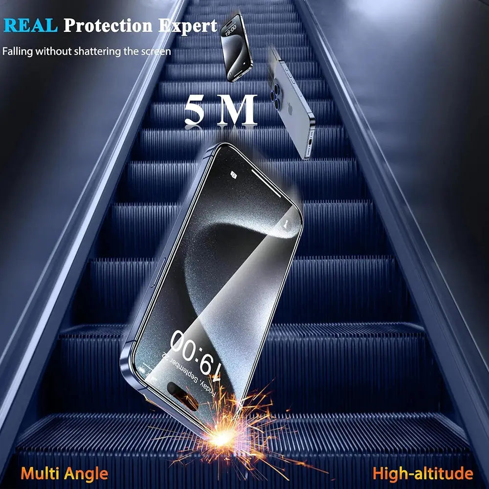 4Pcs Tempered Glass For iPhone 16 15 14 13 12 11 Pro Max Screen Protector For iPhone 7 8 Plus X XS Max XR Protective Glass Film fabbinventora.com