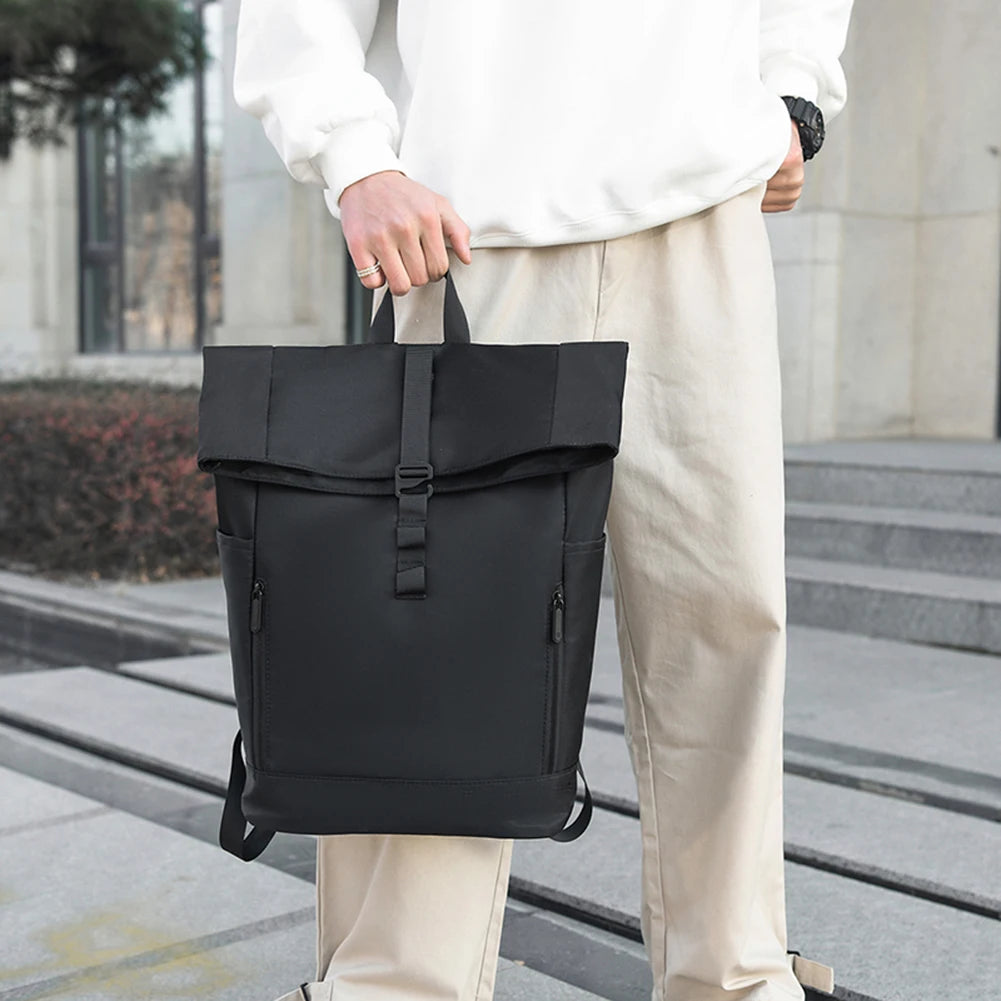 Men waterproof laptop backpack with large capacity for travel school and work