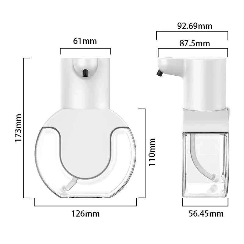 420ml Smart Soap Dispenser Touchless Motion Sensor Washing Hand Device Wall-Mounted Liquid Soap Dispenser Liquid Foam Model fabbinventora.com