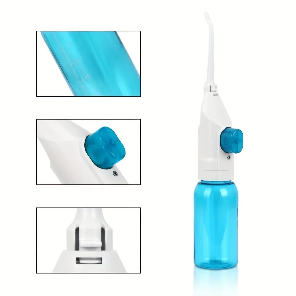 Household High Pressure Oral Irrigator Portable Teeth Clean Water Dental Floss Manual High Pressure Water Toothpick fabbinventora.com