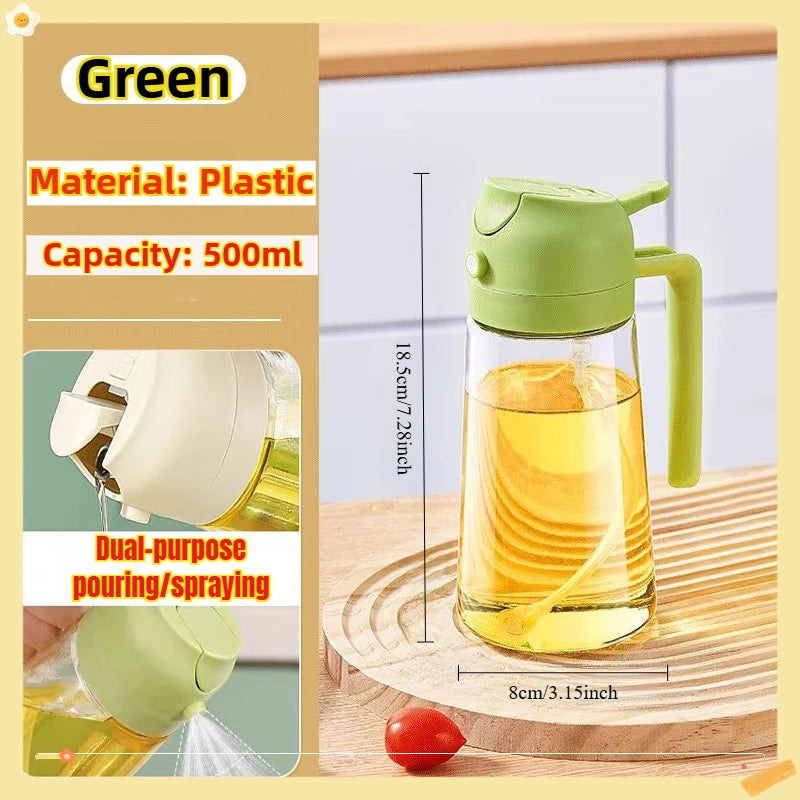200/300/500ml Oil Spray Bottle BBQ Cooking Olive Oil Sprayer Plastic Baking Oil Spray Empty Bottle Vinegar Bottle Or  Oil brush fabbinventora.com