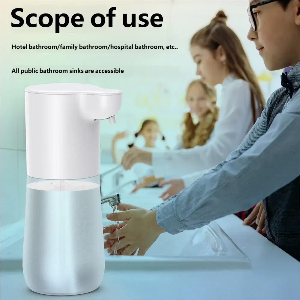 HOMEFISH Smart Sensor Automatic Soap Dispenser 350ml USB Charging Contactless Soap Foam Dispenser Hand Sanitizer Machine fabbinventora.com