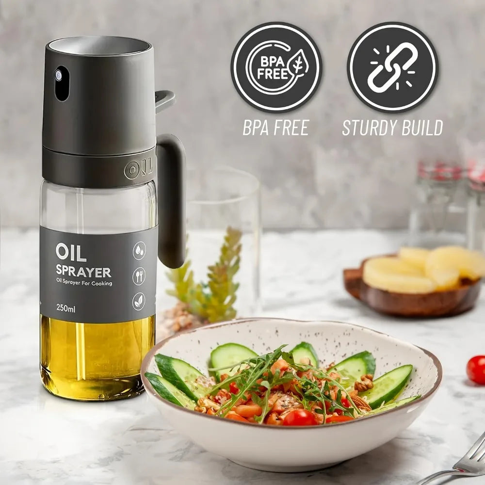 Glass oil spray bottle cruet dispenser sets kitchen gadgets accessories extra virgin olive spray oil sprayer for camping fabbinventora.com