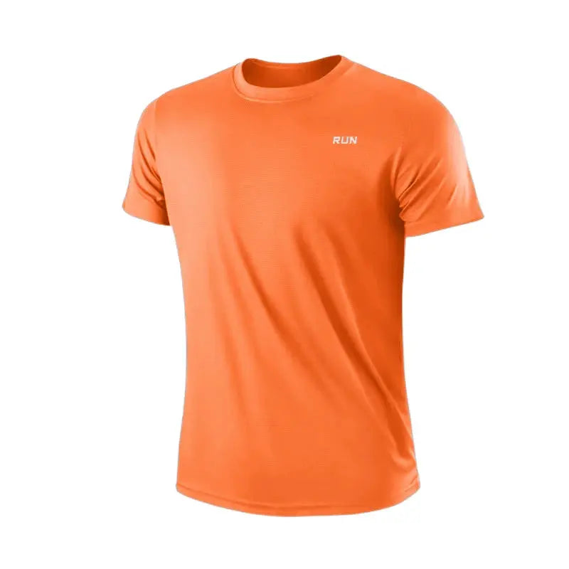 Men's Quick Dry Short Sleeve Gym Running Moisture Wicking Round Neck T-Shirt Training Exercise Gym Sport Shirt Tops Lightweight fabbinventora.com