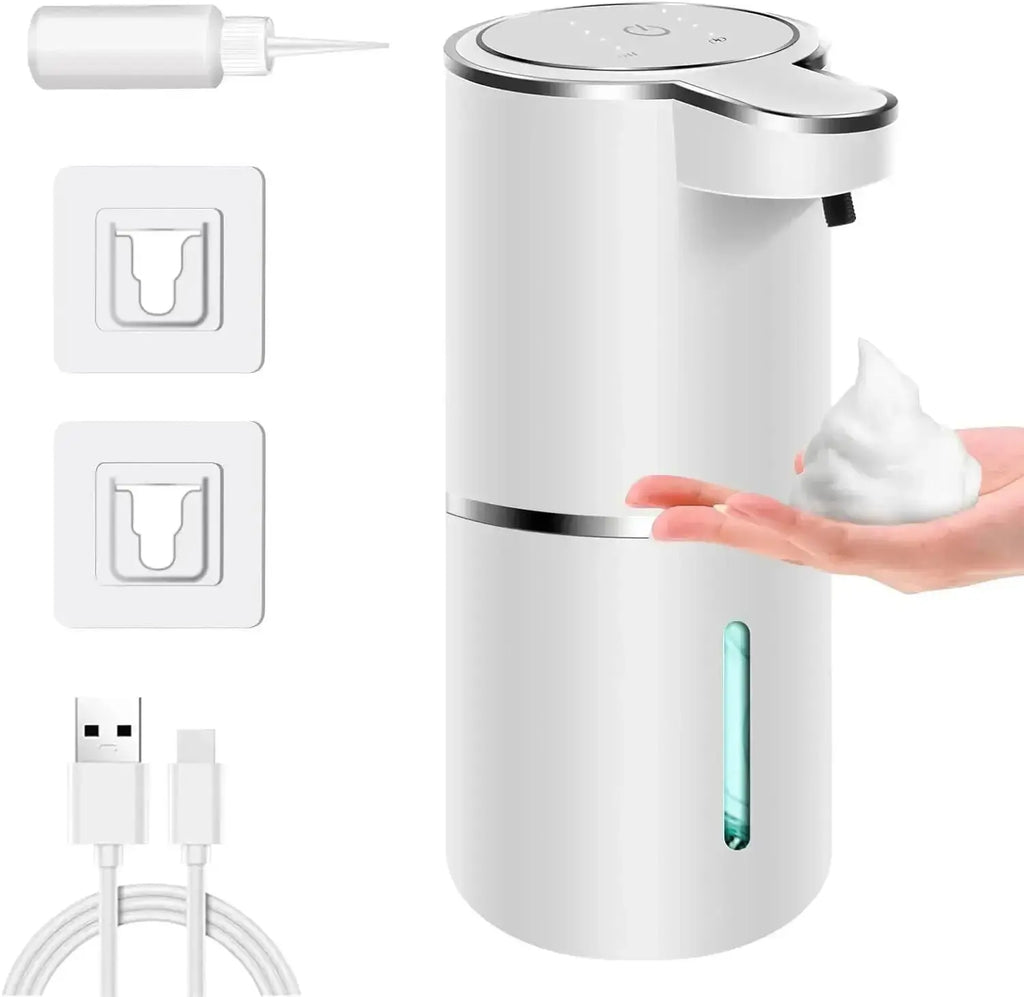 Automatic Soap Dispenser Touchless Foaming Soap Dispenser 380ml USB Rechargeable Electric 4 Level Adjustable Foam Soap Dispenser fabbinventora.com