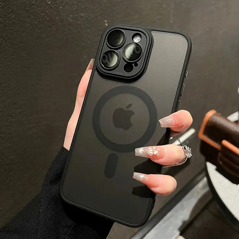 Luxury Matte Armor For Magsafe Magnetic Wireless Charging Case For iPhone 11 12 13 14 15 16 17 Air Pro Max Plus Shockproof Cover fabbinventora.com
