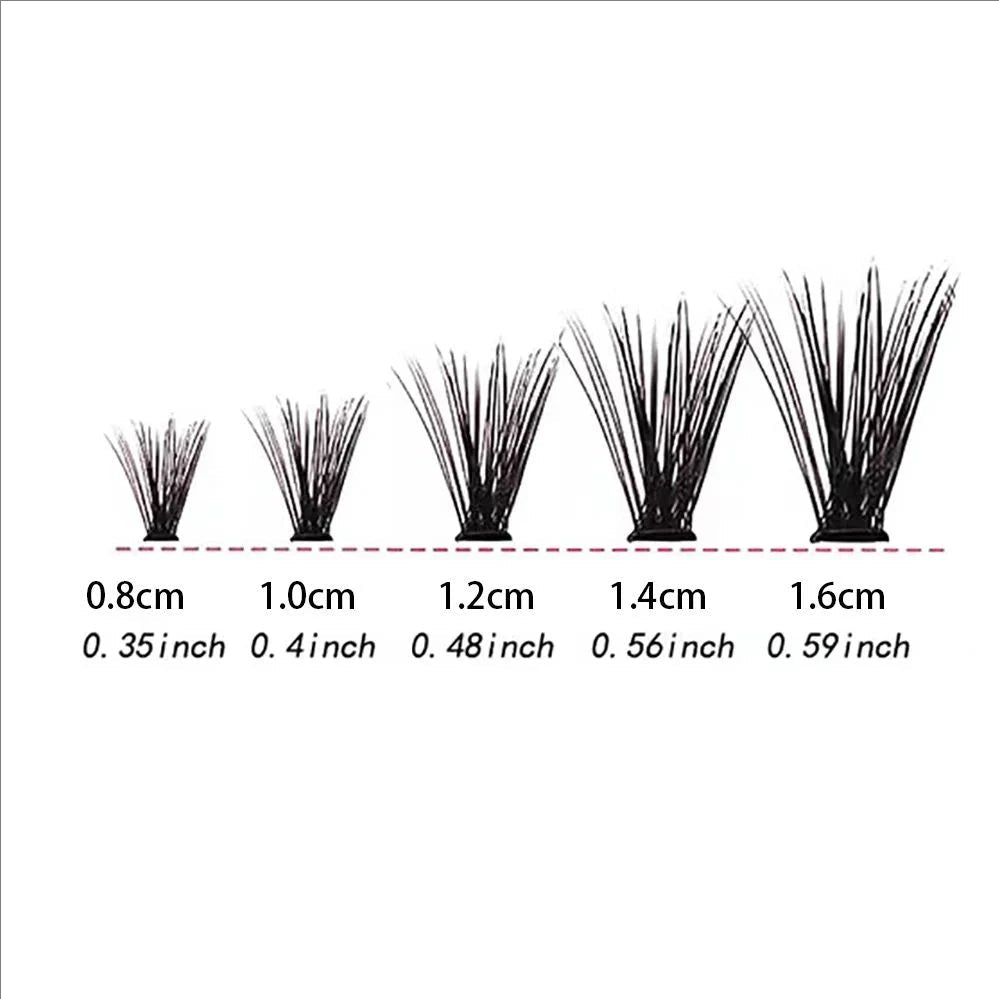 MJ Individual Lashes 8-16mm 200pcs Cluster Lashes Natural Look Mixed Tray DIY Eyelash Extension Volume Lash Clusters Eyelashes fabbinventora.com