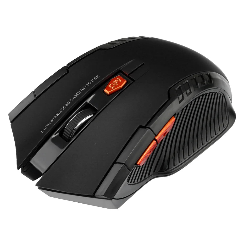2.4G Wireless Mouse 1600DPI Optical Mouse Gamer for Computer 6 Buttons Wireless Mice with USB Receiver for PC Laptop Accessories fabbinventora.com