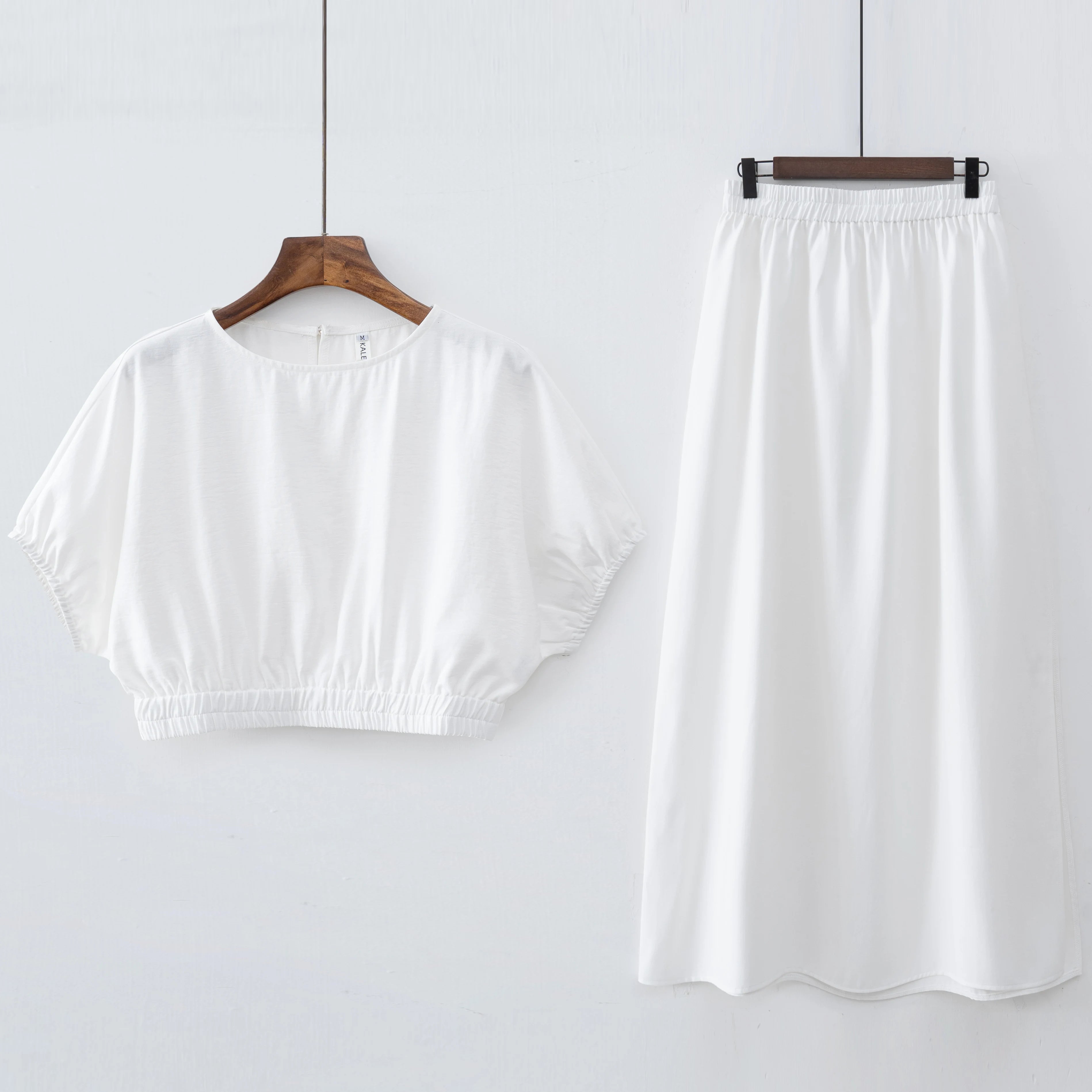 2025 Women Fashion Summer Top Shirt Two Peice Clothing Set White Black fabbinventora.com