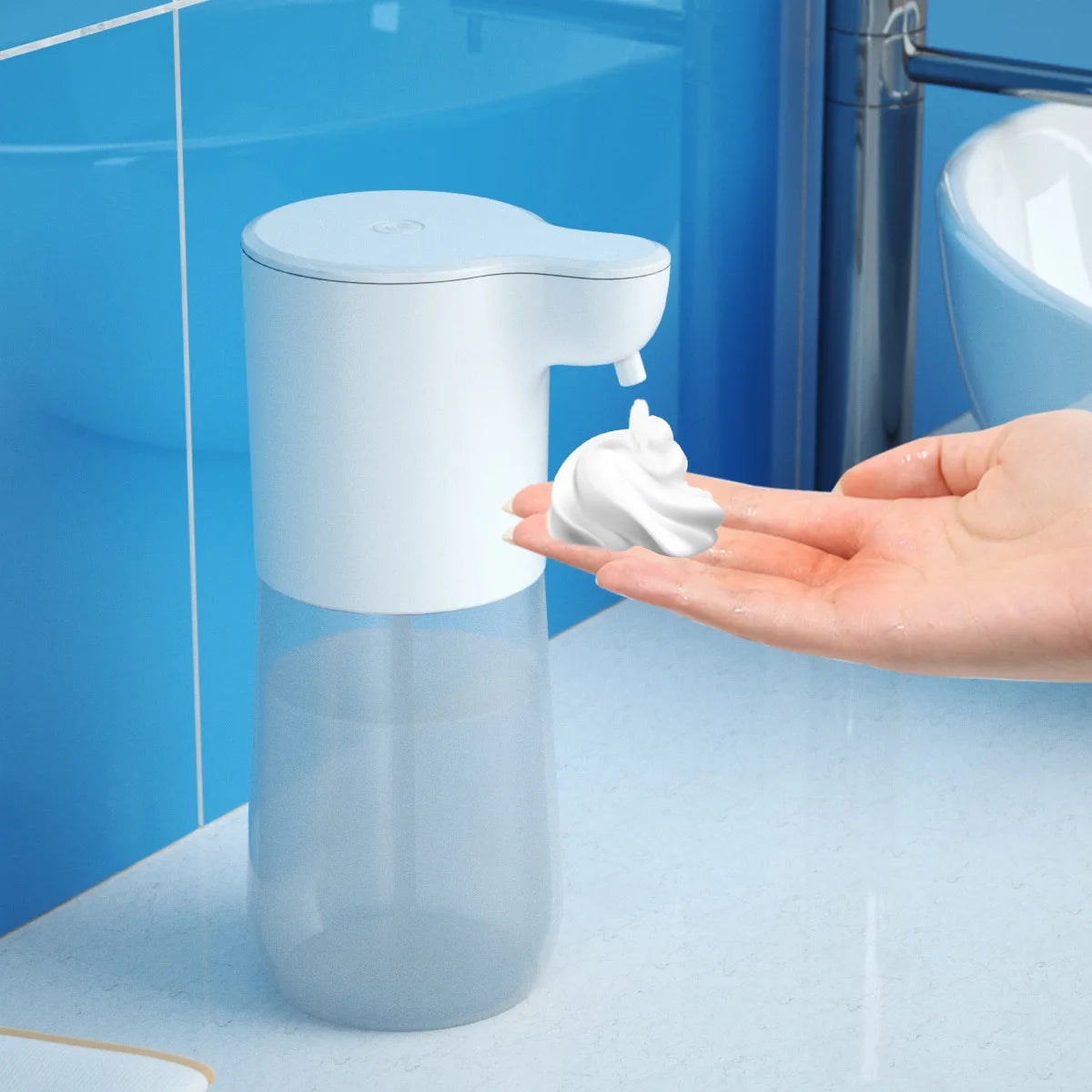 Automatic Soap Dispenser Soap Foam Dispenser Smart Sensor Soap Dispenser Contactless USB Charging 350ml Hand Sanitizer Machine fabbinventora.com