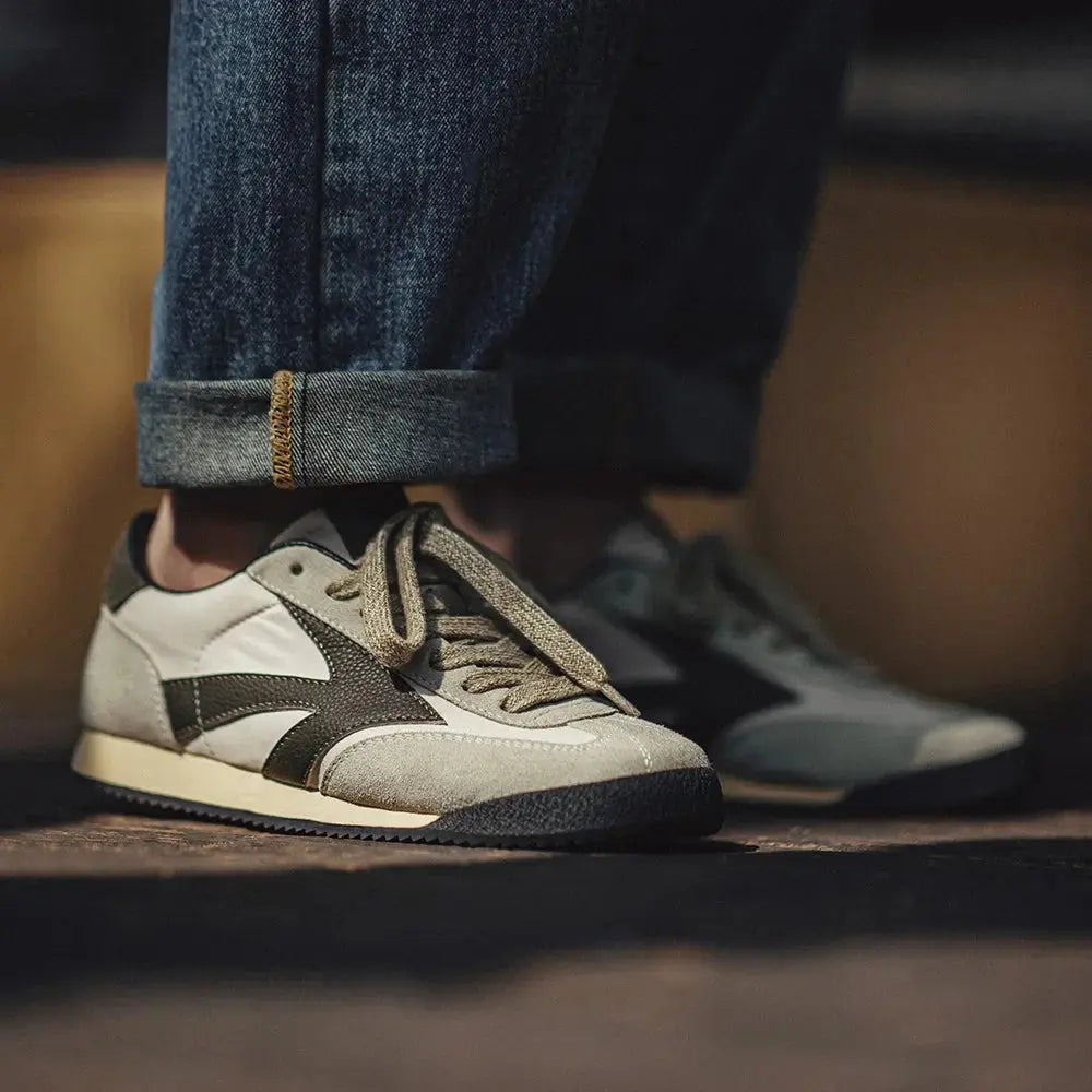 Maden Men's Shoes Discovery Series Retro Jogging Spring Casual Breathable Low-top Sneaker Thick-soled German Training Shoes fabbinventora.com