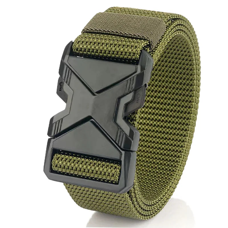 The New Men's 125cm Buckle Belt Nylon Braided Lightweight Breathable Daily Commuter Men's Belt fabbinventora.com