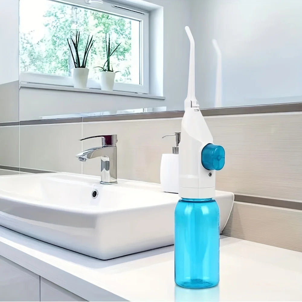 Household High Pressure Oral Irrigator Portable Teeth Clean Water Dental Floss Manual High Pressure Water Toothpick fabbinventora.com