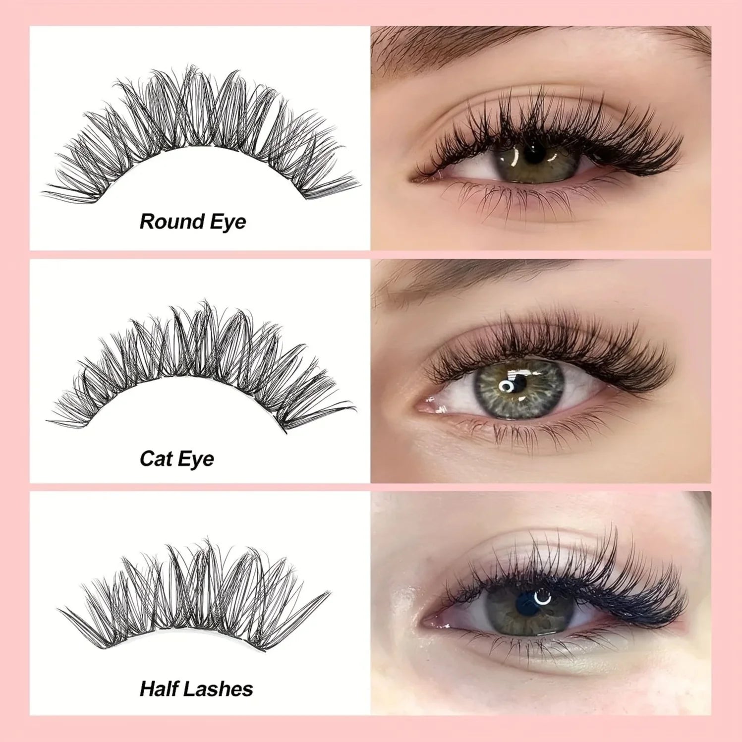 MJ Individual Lashes 8-16mm 200pcs Cluster Lashes Natural Look Mixed Tray DIY Eyelash Extension Volume Lash Clusters Eyelashes fabbinventora.com
