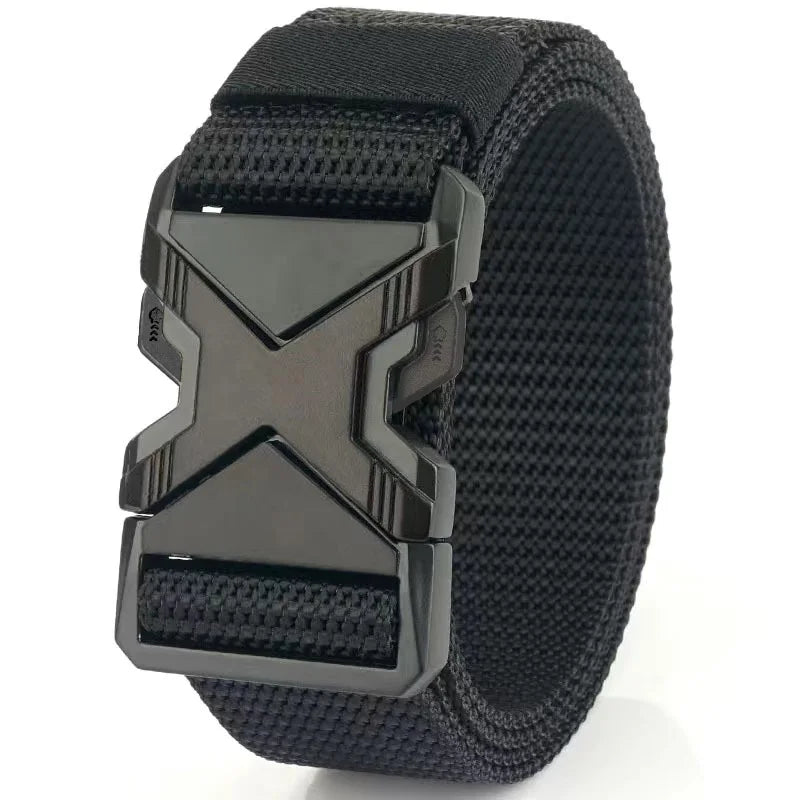 The New Men's 125cm Buckle Belt Nylon Braided Lightweight Breathable Daily Commuter Men's Belt fabbinventora.com