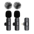 K60 NEW Wireless Lavalier Microphone Audio Video Recording Mini Mic For iPhone Android Laptop Gaming Mobile Phone Microphone fabbinventora.com