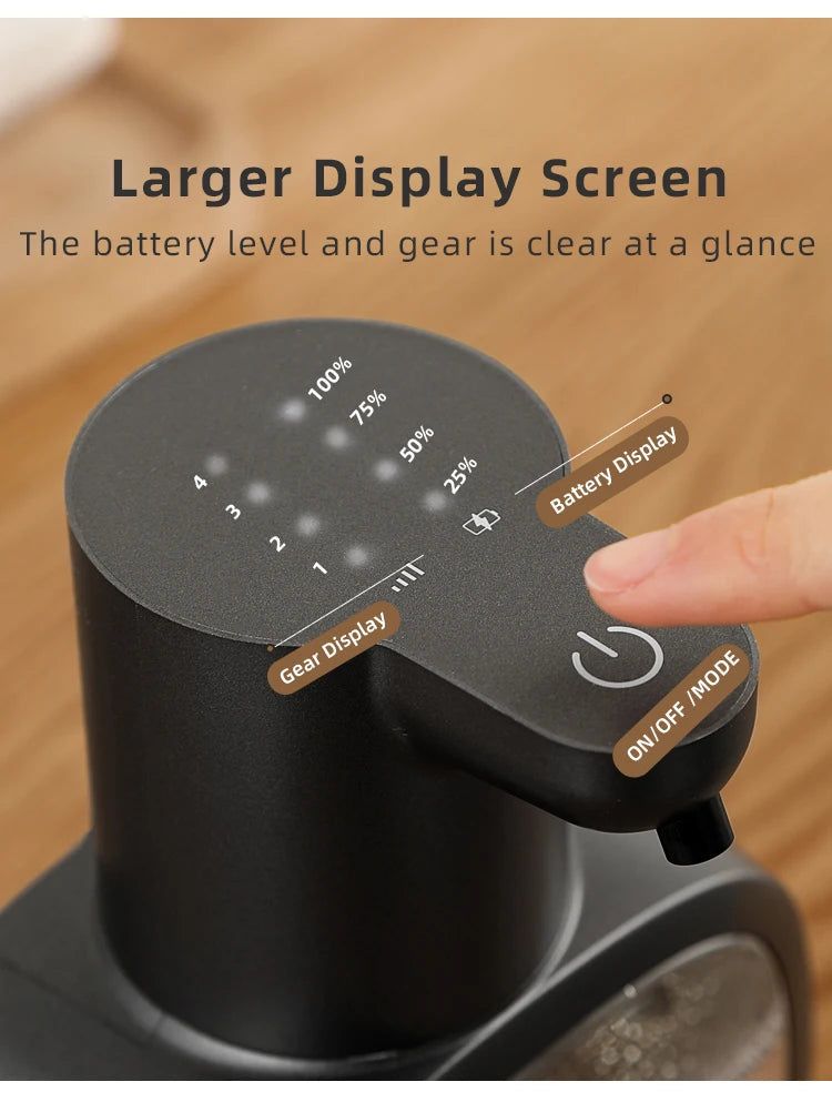 New Wall Mounted Automatic Soap Dispenser Foam Smart Hand Washing Machine 500ml Liquid Rechargeable Bathroom Induction Sensor fabbinventora.com