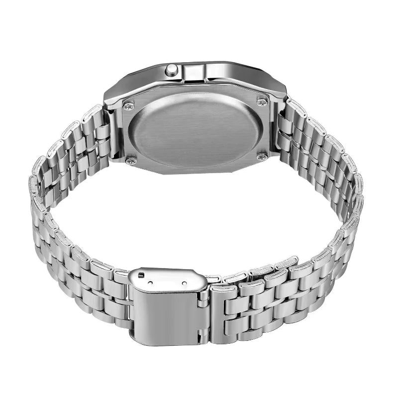 F91W Non-Waterproof Steel Band Watch For Women, Men, Business Clock, Multi-Functional LED Digital Sports Watch, Electronic Clock fabbinventora.com