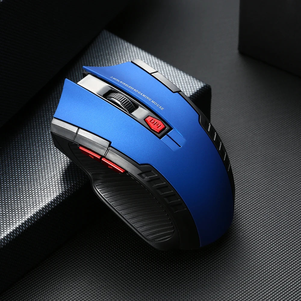 2.4G Wireless Mouse 1600DPI Optical Mouse Gamer for Computer 6 Buttons Wireless Mice with USB Receiver for PC Laptop Accessories fabbinventora.com
