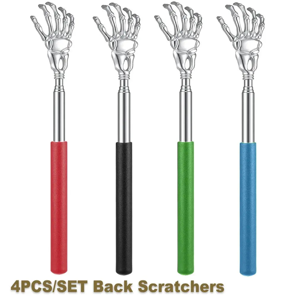 Portable Extendable Back Scratcher Stainless Steel Telescoping Back Scratcher for Both Human and Pets Extendable Back Massager fabbinventora.com