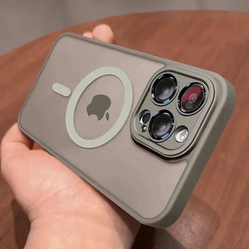 Luxury Matte Armor For Magsafe Magnetic Wireless Charging Case For iPhone 11 12 13 14 15 16 17 Air Pro Max Plus Shockproof Cover fabbinventora.com
