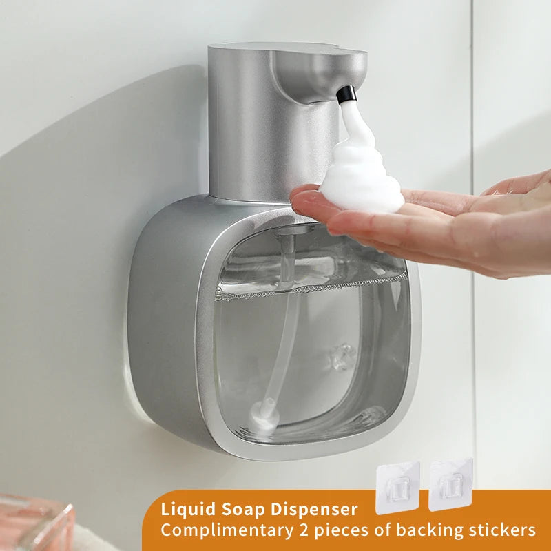 New Wall Mounted Automatic Soap Dispenser Foam Smart Hand Washing Machine 500ml Liquid Rechargeable Bathroom Induction Sensor fabbinventora.com