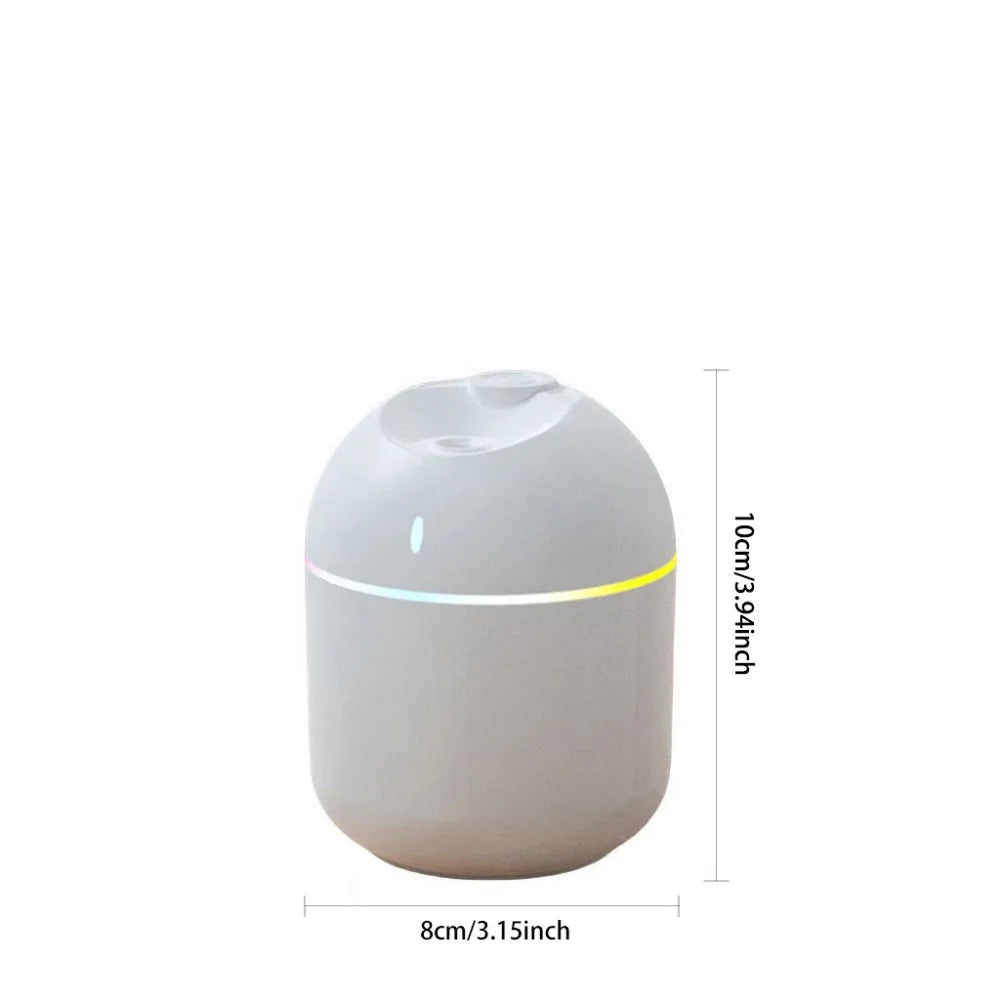 270ML Air Humidifier Cool Mist Aroma Diffuser LED Night Light  power-off protect USB Humidificador For Home Office fabbinventora.com