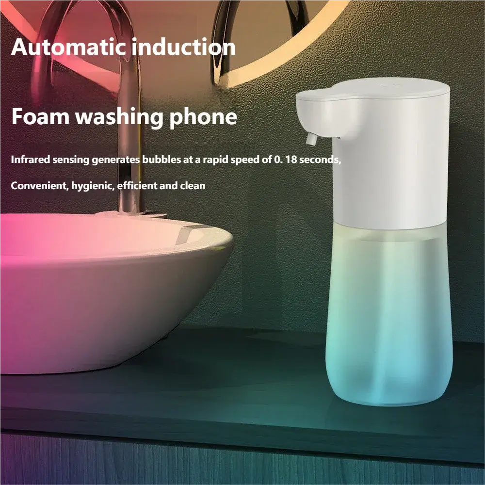 HOMEFISH Smart Sensor Automatic Soap Dispenser 350ml USB Charging Contactless Soap Foam Dispenser Hand Sanitizer Machine fabbinventora.com