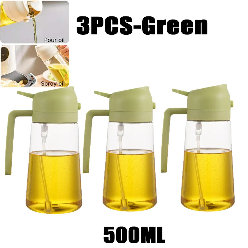 200/300/500ml Oil Spray Bottle BBQ Cooking Olive Oil Sprayer Plastic Baking Oil Spray Empty Bottle Vinegar Bottle Or  Oil brush fabbinventora.com