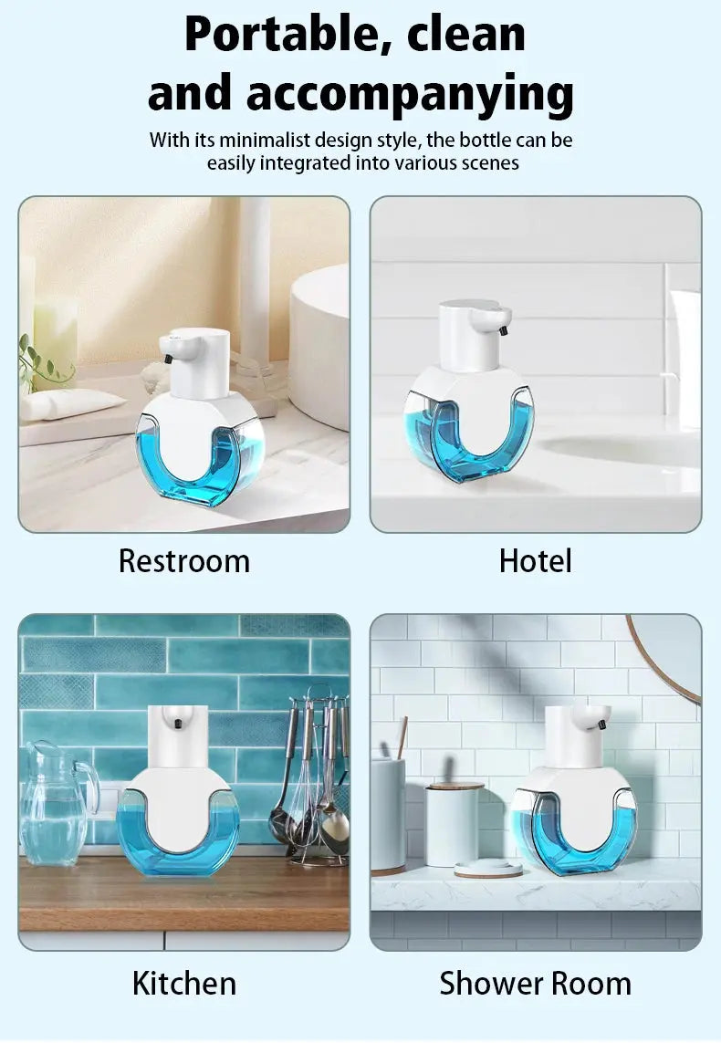 420ml Smart Soap Dispenser Touchless Motion Sensor Washing Hand Device Wall-Mounted Liquid Soap Dispenser Liquid Foam Model fabbinventora.com