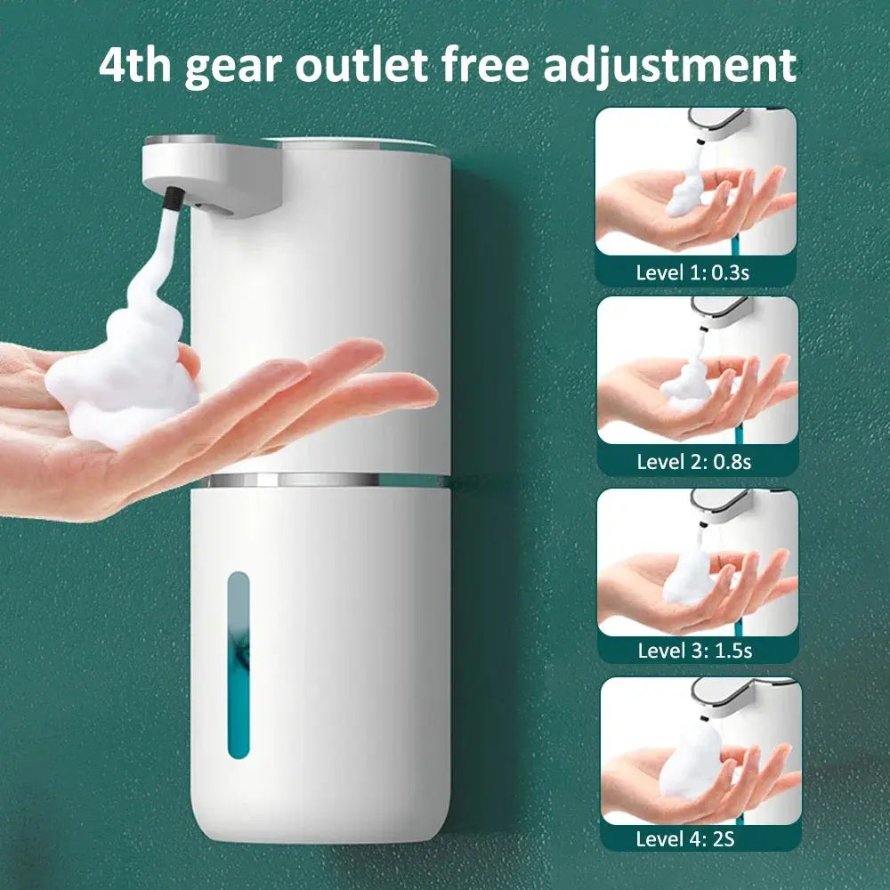 Automatic Soap Dispenser Touchless Foaming Soap Dispenser 380ml USB Rechargeable Electric 4 Level Adjustable Foam Soap Dispenser fabbinventora.com