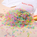 500/1000/2000pcs Girls Colourful Disposable Rubber Band Hair Ties Headband Children Ponytail Holder Bands Kids Hair Accessories fabbinventora.com