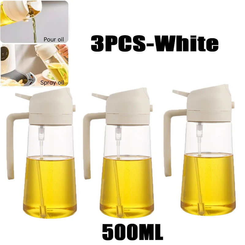 200/300/500ml Oil Spray Bottle BBQ Cooking Olive Oil Sprayer Plastic Baking Oil Spray Empty Bottle Vinegar Bottle Or  Oil brush fabbinventora.com